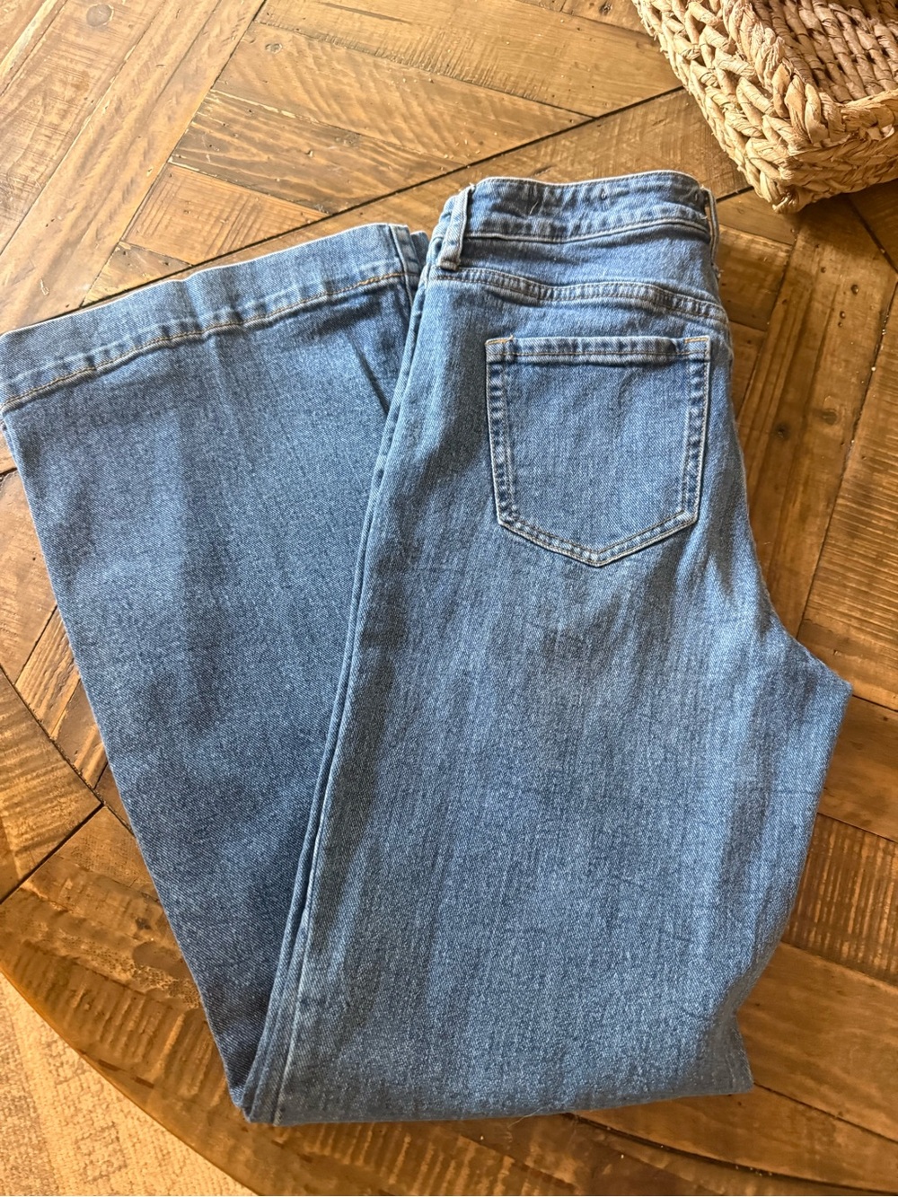 Jessica Simpson Wide Leg Jeans - Medium Blue